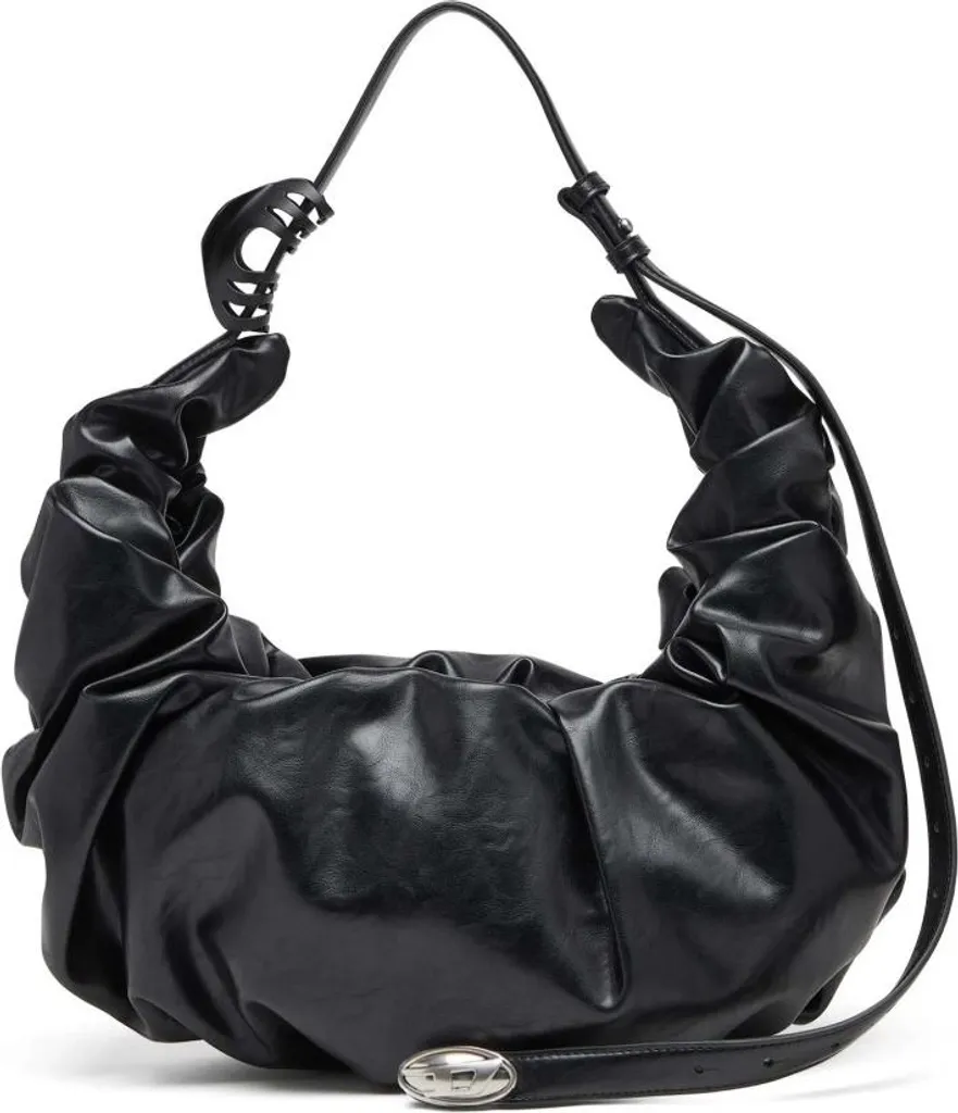 Sac Diesel Grab-D Hobo L Noir - Sac à Main Hobo de Marque Diesel pour Femme
