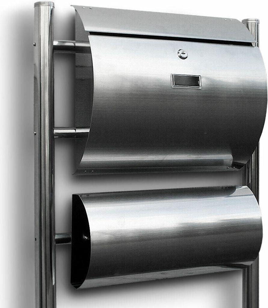 Bituxx Standbriefkasten Edelstahl mit separater Produktbild 3