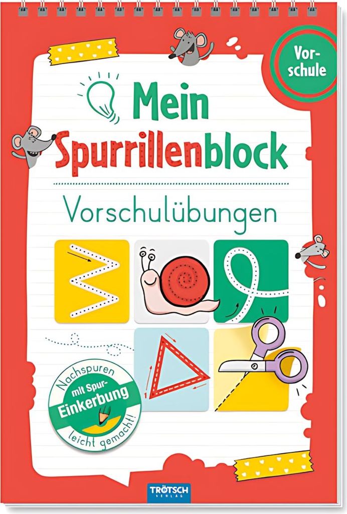 Trötsch Mein Spurrillenblock Vorschulübungen Übungsbuch