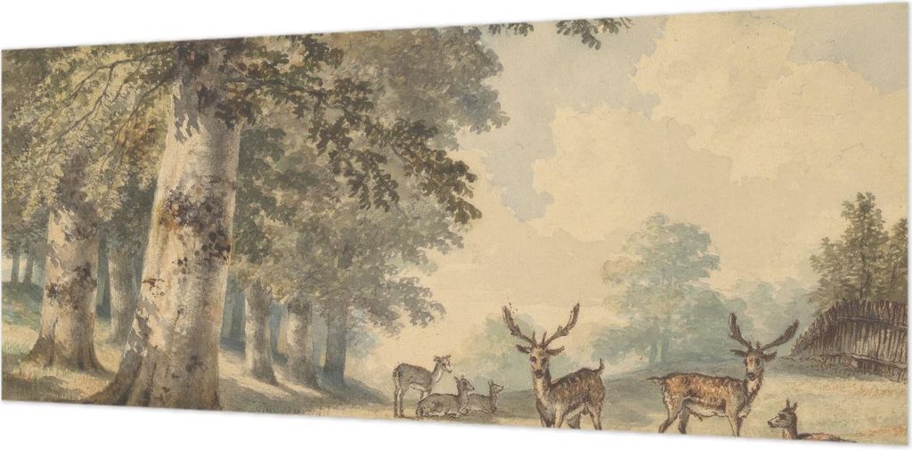 Wandtapete - Dekorative Tapete für Wohnzimmer- Tapetenfolie für Wanddekoration - 208x146 cm - Waldfrieden