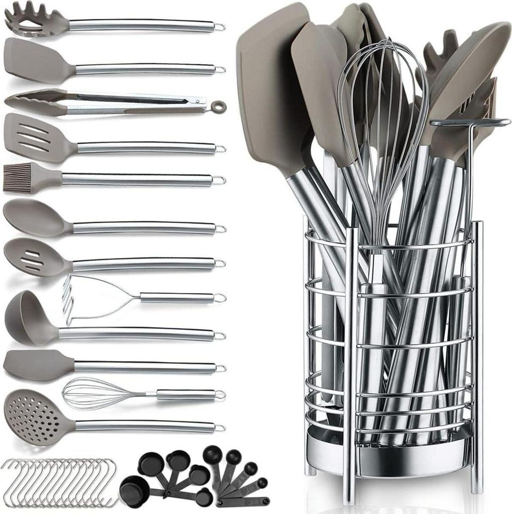 Set di utensili da cucina 38 pezzi in acciaio inox in Immagine del prodotto 