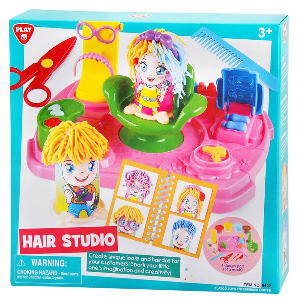 Play Haarstudio Knetset - Kreatives Knetspielzeug für Kinder