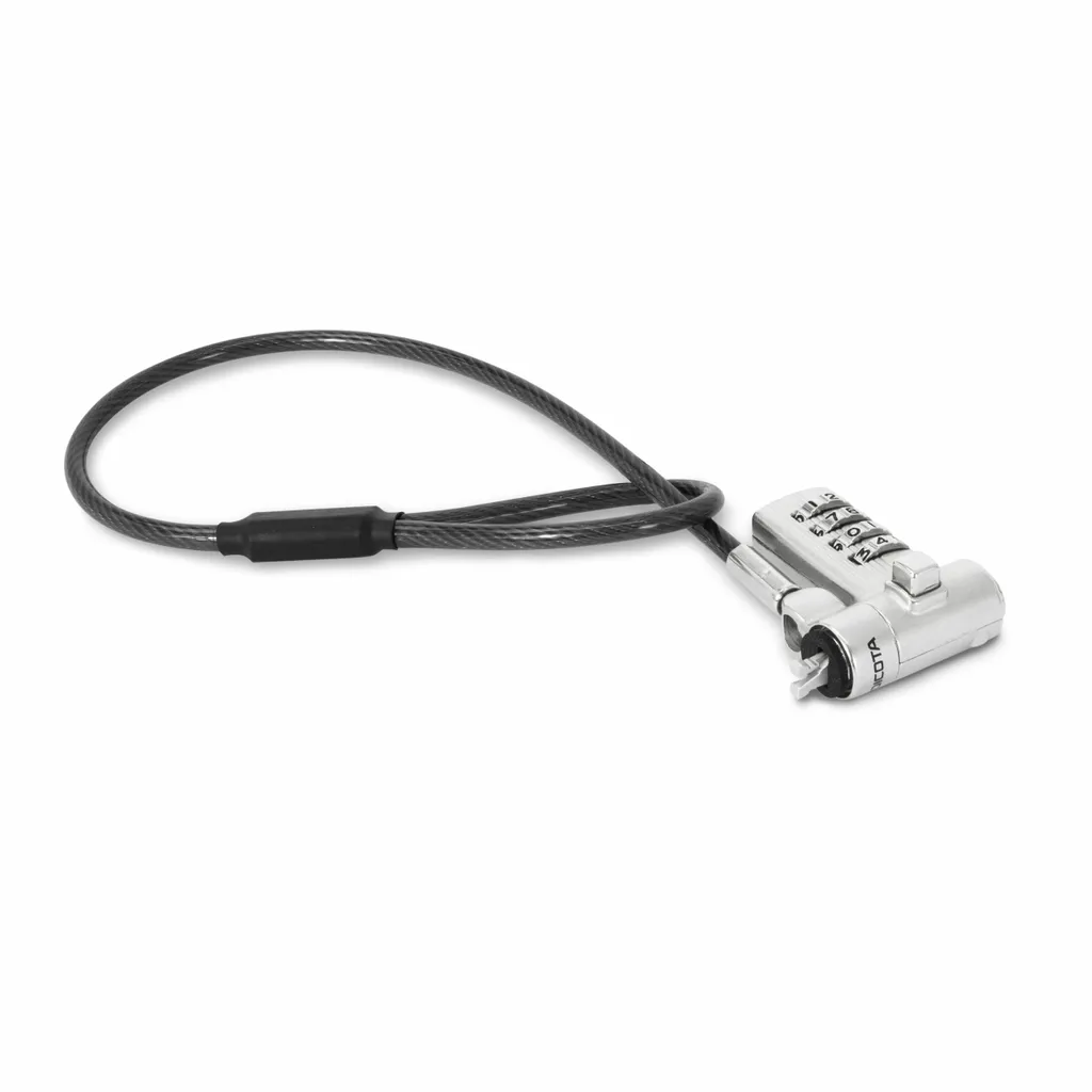 Antivol de Sécurité Dicota Mini Silver avec Combinaison à 4 Chiffres