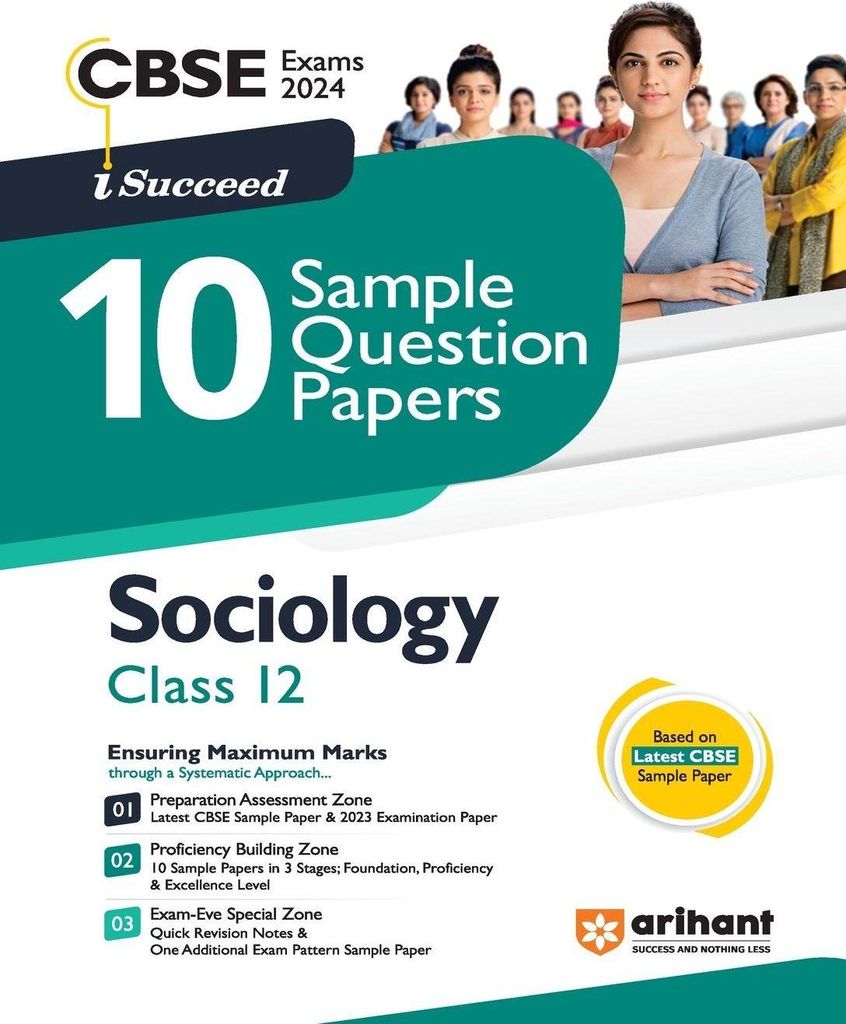 Arihant CBSE Sample Question Paper Class 12 Sociology Book for 2024 Exam