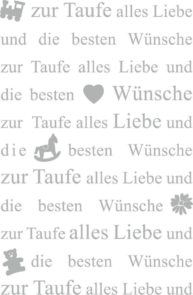 Artebene Karte Präge Taufe Herzen Icons