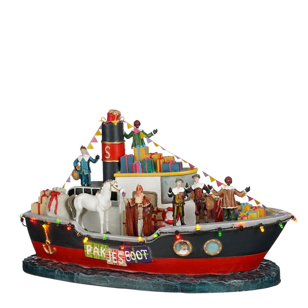 Luville Sinterklaas Pakjesboot met LED Verlichting - Productafbeelding 