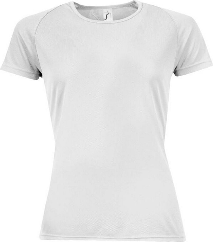 SOLS Sporty Damen T-Shirt, kurzärmlig PC2152 (XL) (Weiß)