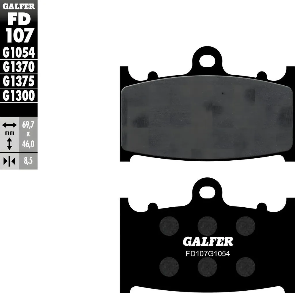 Plaquettes de frein Galfer FD107G1054 pour moto Kawasaki