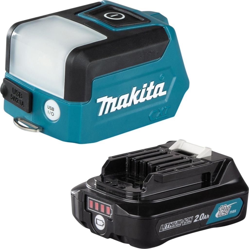 Makita ML 107 DA1 Akku Lampe 12 V max. 200 lm LED + 1x Akku 2,0 Ah - ohne Ladegerät