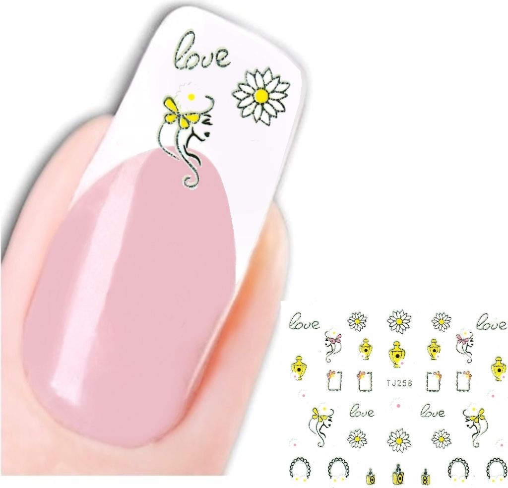 3D Nagel Sticker Nail Art Aufkleber Parfüm Love Design