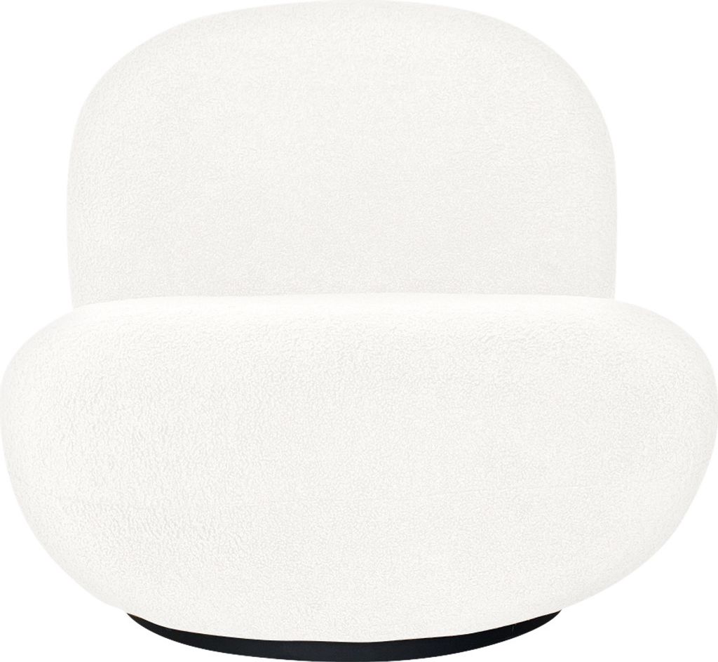 Drehbarer Sessel Teddy Weiß - Giga Meubel Produktbild 2