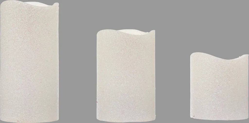 Candele LED Premium Effetto Fiamma 3D - Set Decorativo 3 Dimensioni - 3