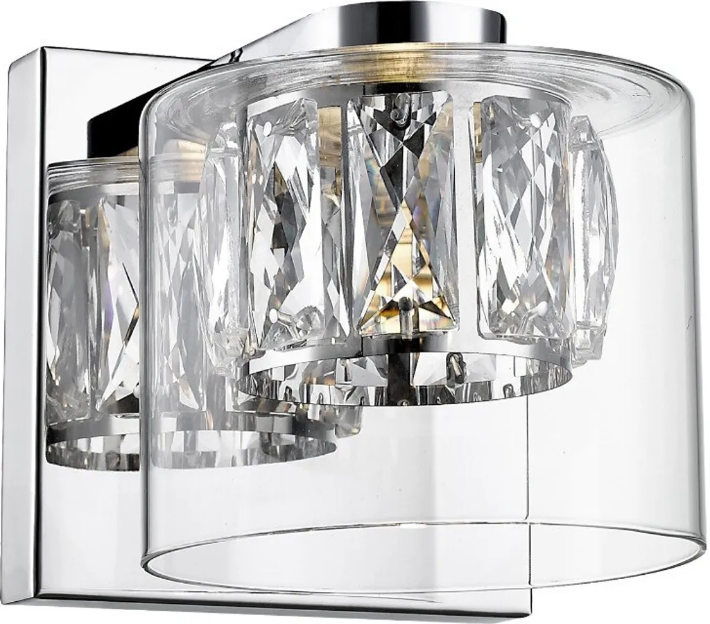 Lampada da Parete GEM Zuma LED 5W Argento | Luce Calda per Casa