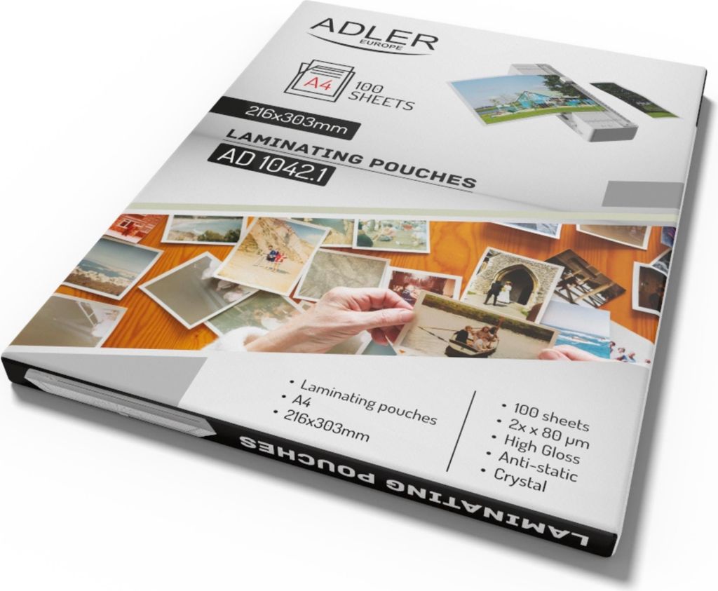 Laminierfolie Poly 100 Stück A4 ADLER | AD1042.1