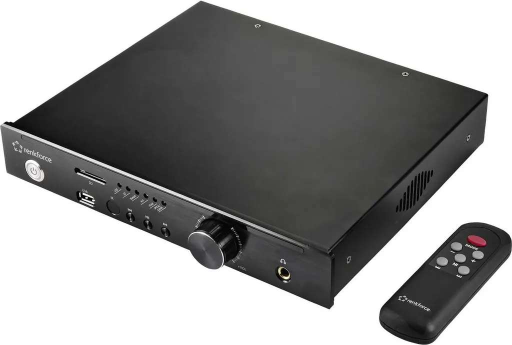 Amplificateur Audio Stéréo Renkforce RF-WAM-500 en Aluminium 200W