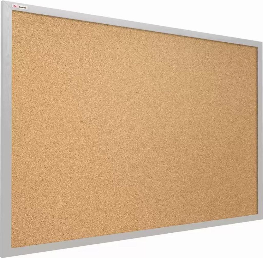 Pinnwand mit grauem Naturholzrahmen 100x80cm Produktbild 