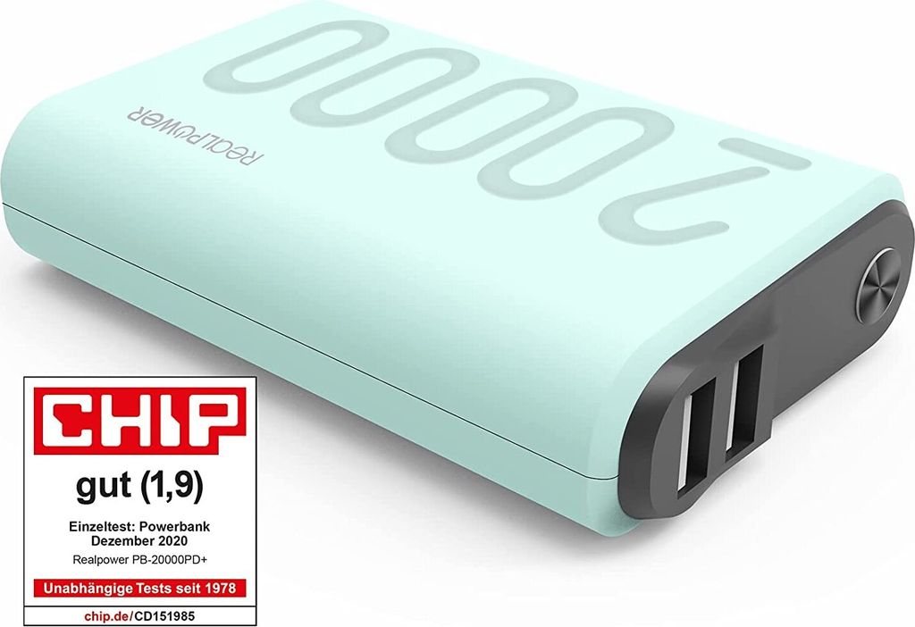 RealPower Powerbank PB-20000 PD+ Nutopia 20 000 mAh Obrázok produktu 