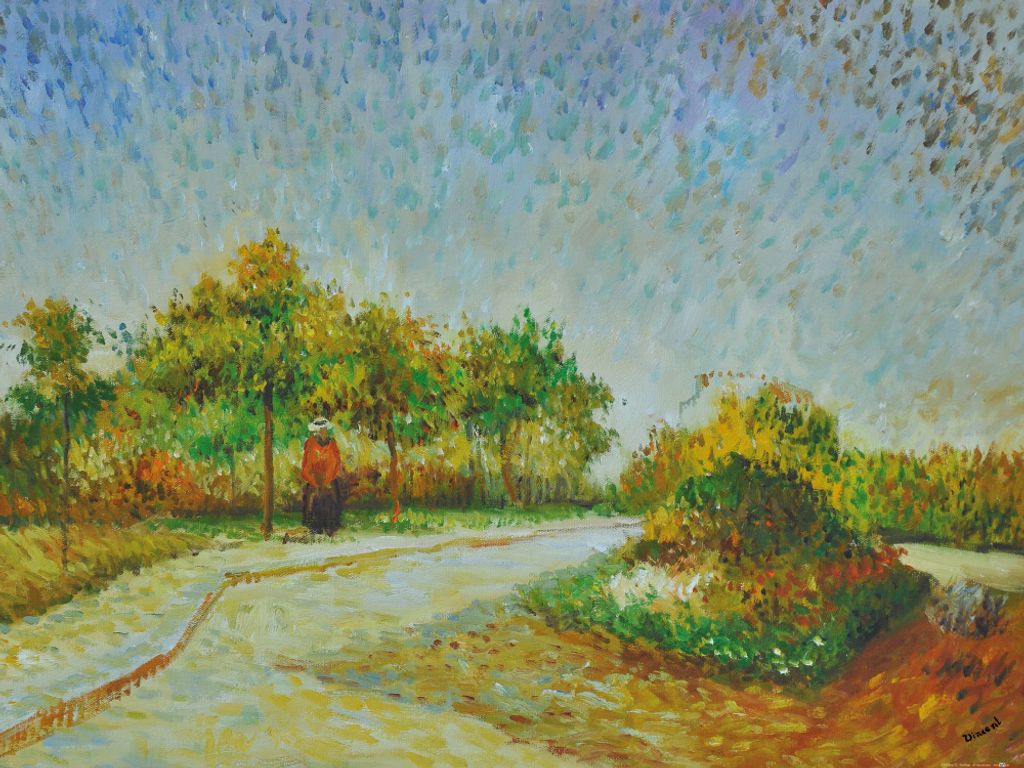 Vincent Van Gogh Kunstdruck Bild - Weg Im Park Voyer D'Argenson In Asnières, 1887 (60 x 80 cm)