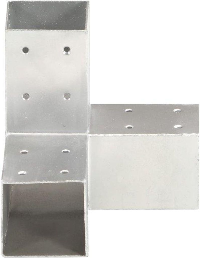 Y-förmige Balkenverbindung 71 mm - 3-Wege Winkelverbindung für Holzbalken - Thermisch galvanisiertes Metall - Koppelstück für Carport, Pergola ...