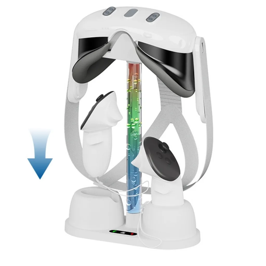 Rangement VR pour Oculus Quest 3 : Station de Charge et Support de Casque - 5