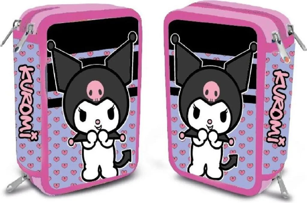 Astuccio Kuromi 3 Scomparti Originale Sanrio: Must-Have per Fan