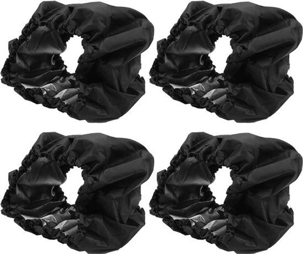 Housse poussette imperméable en tissu Oxford noir protection 600D haute