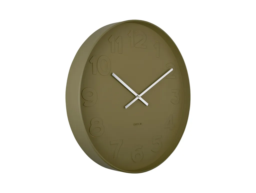 Horloge ronde Mr. Numbers 51 cm - Pendule murale géante noire et blanche