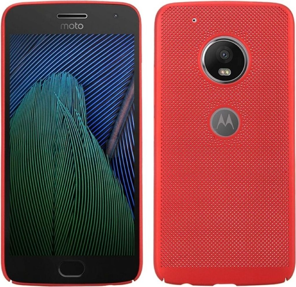 Handy Hülle für Motorola Moto G4 Schutzhülle Case Tasche Cover Etui Rot