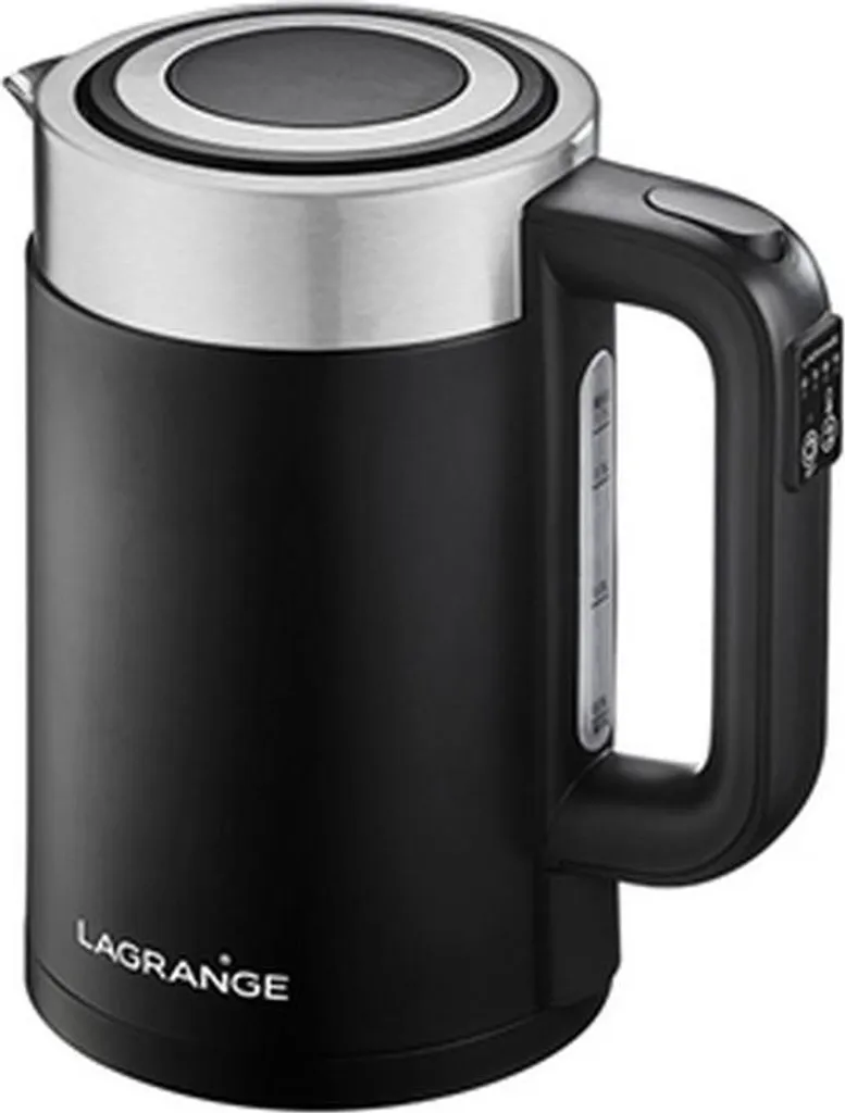 Bouilloire Théière Lagrange Inox Noir pour Thé Vert et Café Filtre