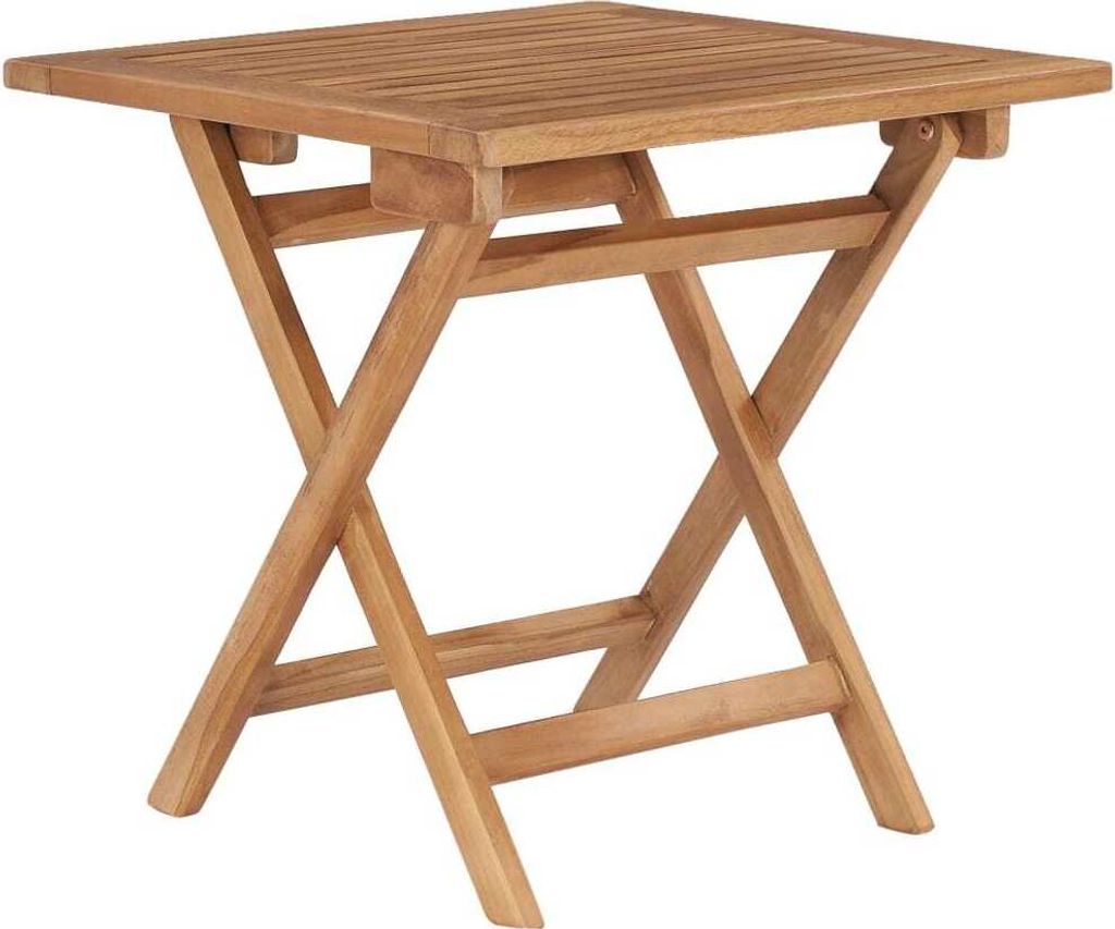 vidaXL Tavolo da giardino pieghevole 45x45x45 cm in legno Immagine del prodotto 