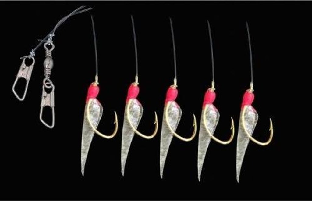Dega Sabiki-Herings-Vorfach Fischhaut 5 Haken Gr. 10 Produktbild 