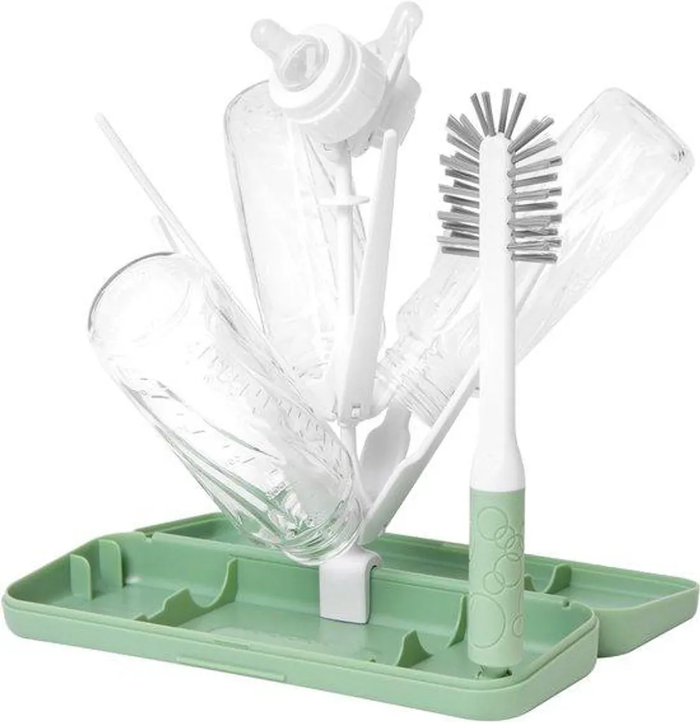 Sèche-bouteilles 8 emplacements avec brosses de lavage haute précision