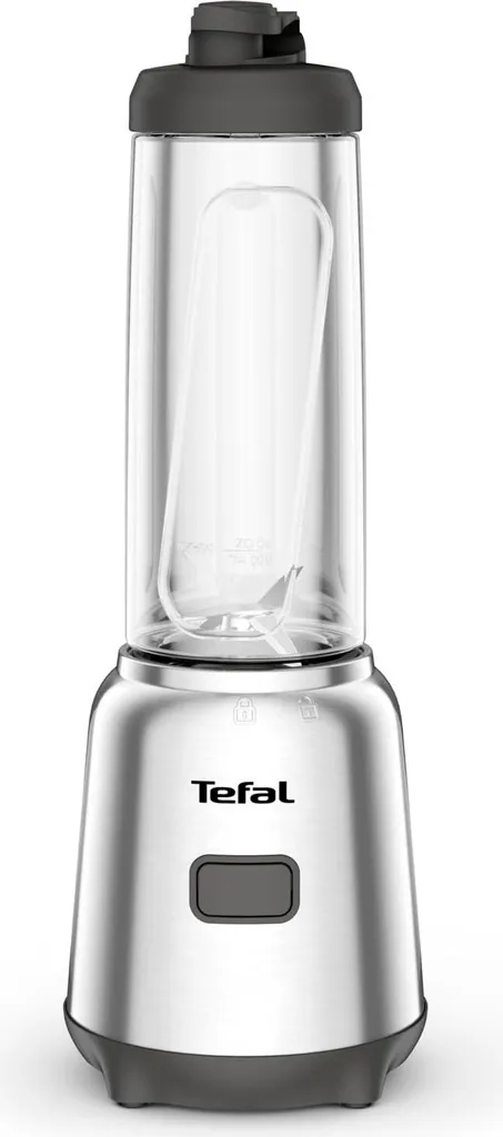 Blender Mixeur Tefal 300W en Inox avec Bol Tritan Incassable BL15FD Grey