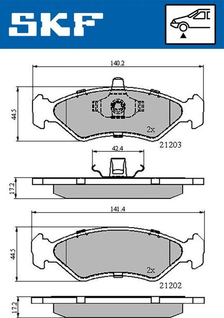 Freinage Fiable pour Trajet Urbain : Plaquettes SKF Fiesta et Ford KA