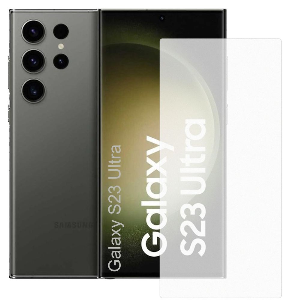 Display-Schutzfolie Displayschutz-Glas 9H Glas für Samsung Galaxy S23 Ultra