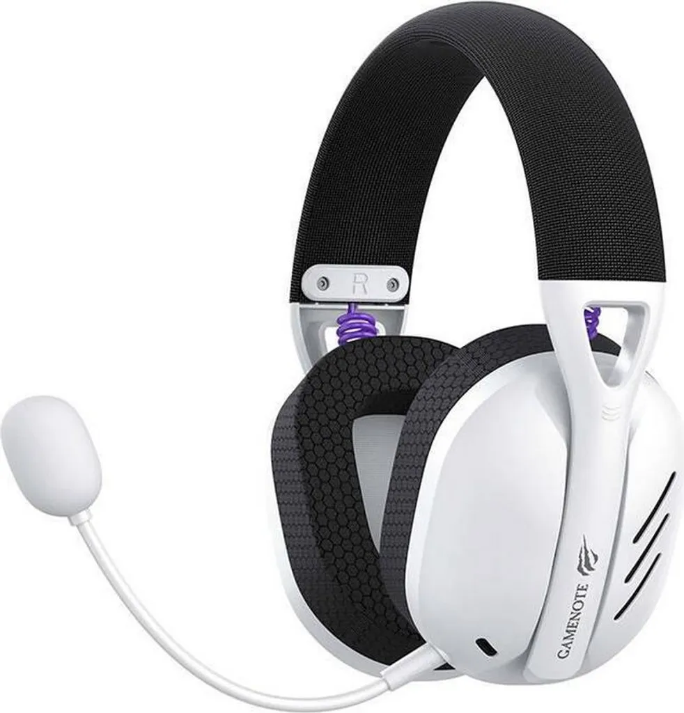 Casque de jeu sans fil blanc Havit Fuxi H3 idéal pour sessions longues