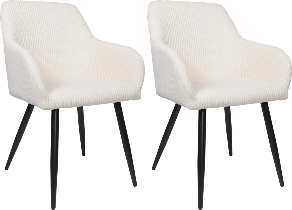 Set 2 Sedie Design Albatros SILA Velluto a Coste Grigio Antracite