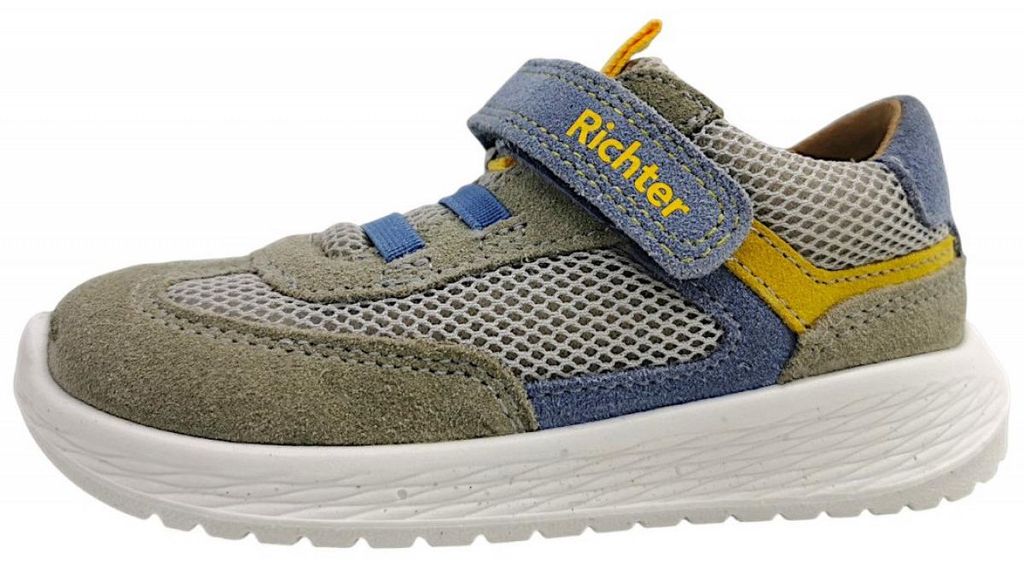 Richter Kinderschuhe Burschen Halbschuhe Klettschuh Grün Freizeit, Schuhgröße:25 EU