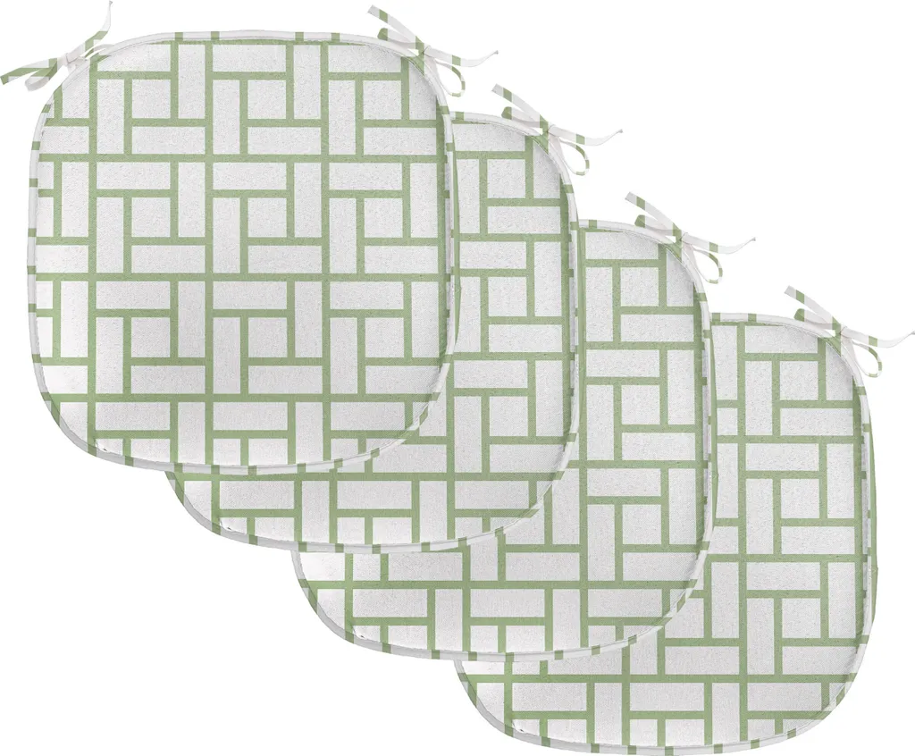 OFFERTA Set 4 Cuscini Sedie ABAKUHAUS 40x40 Impermeabili Verde
