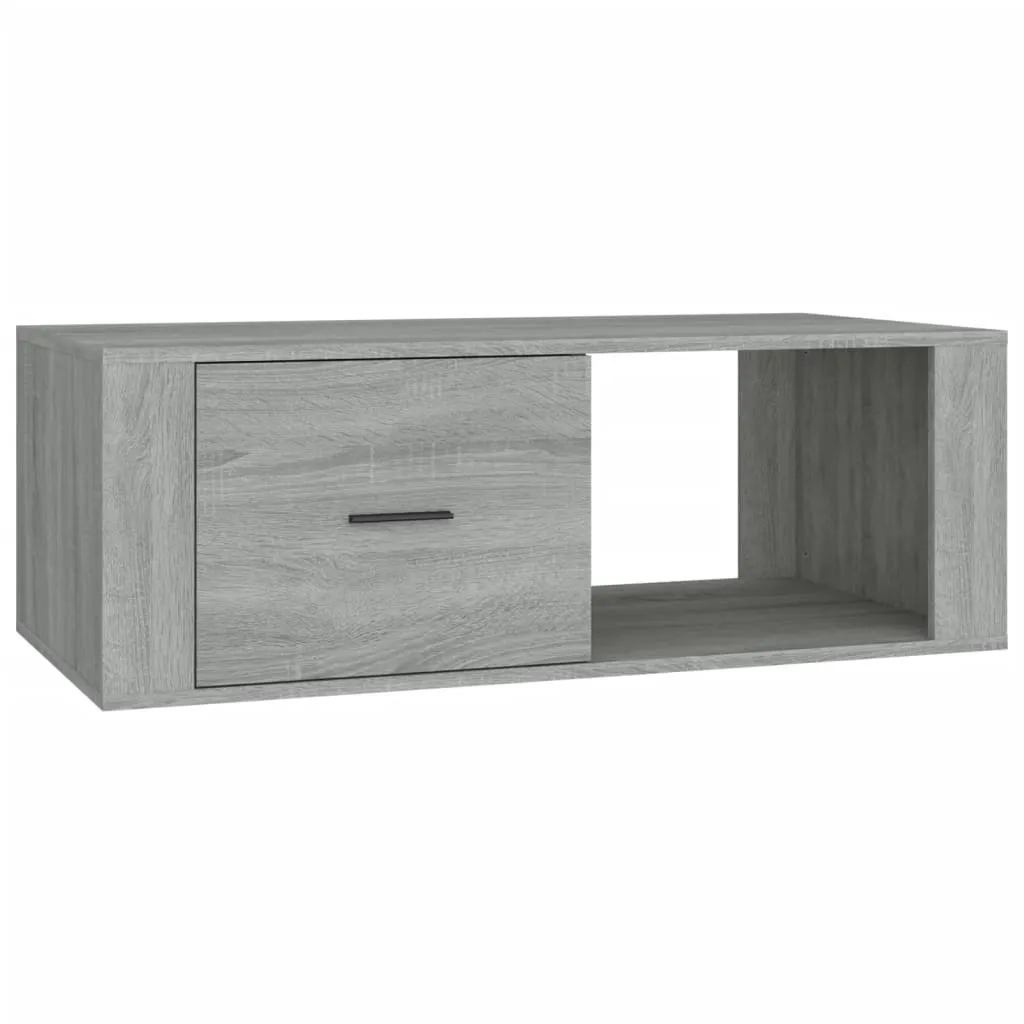 Tavolino grigio Sonoma 100x50,5x35 cm in materiale ligneo
