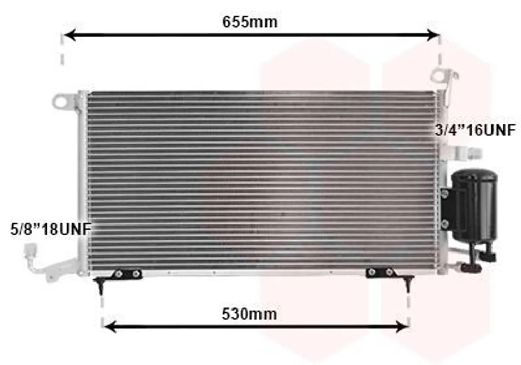 Condenseur VAN WEZEL 49005026 avec Déshydrateur pour Climatisation Auto