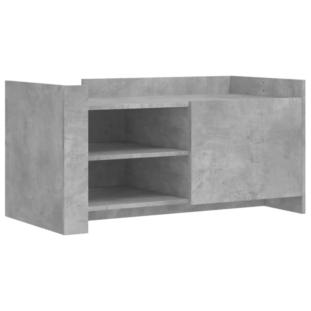 Tavolino Minimalista SYFAX™ Grigio Cemento 100x50x50 cm Legno
