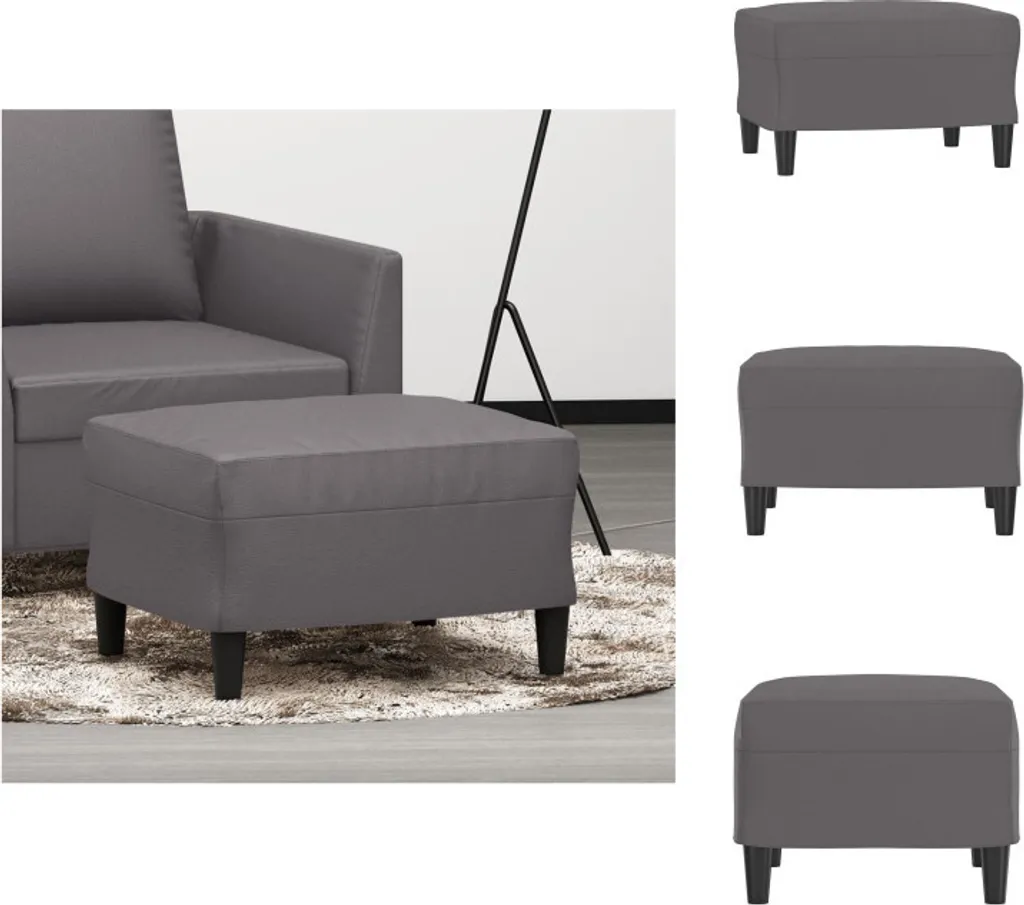 Offerta Sgabello vidaXL Grigio 60x50x41 cm | Similpelle Imbottita