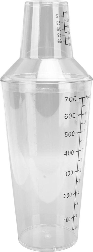 Cocktail Shaker Set klare Skala Standard Kapazität verhindern Verschütten Transparent Shaker für Bar Barkeeper 700ML