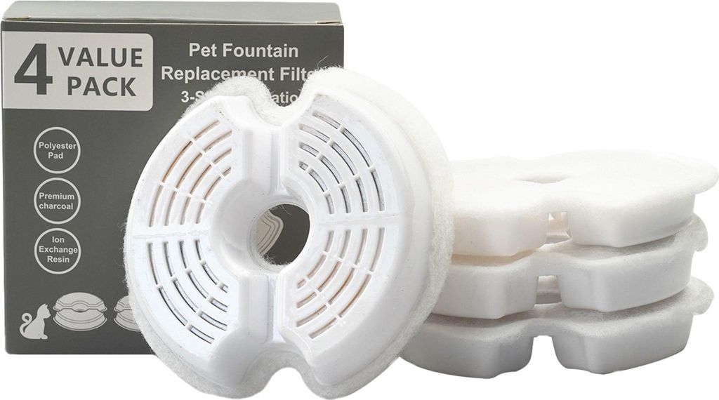 4PCS Trinkbrunnen Filter Schwamm Ersatz Trinkbrunnen Produktbild 
