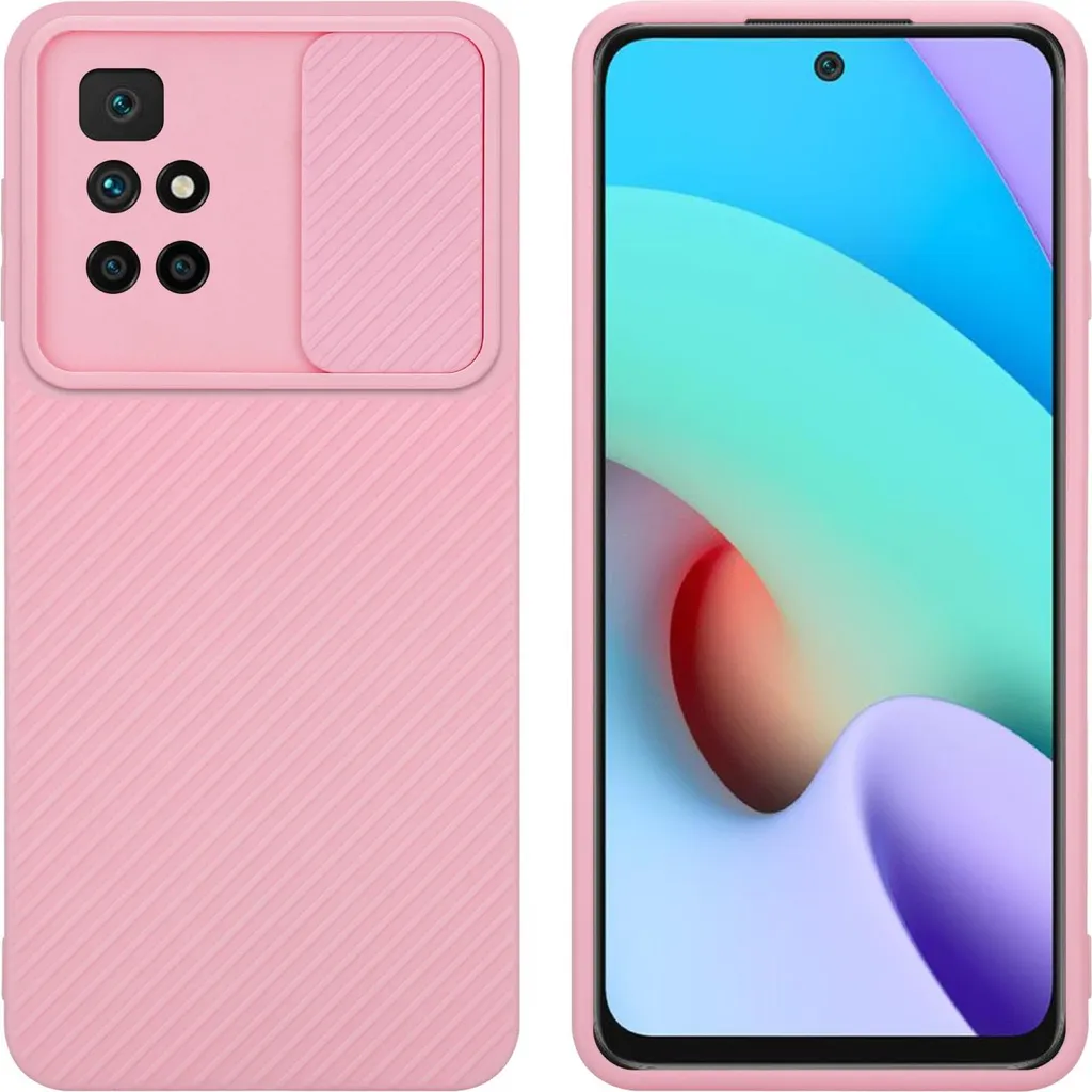 Cover Xiaomi RedMi 10 Cadorabo TPU Rosa con Protezione Obiettivo