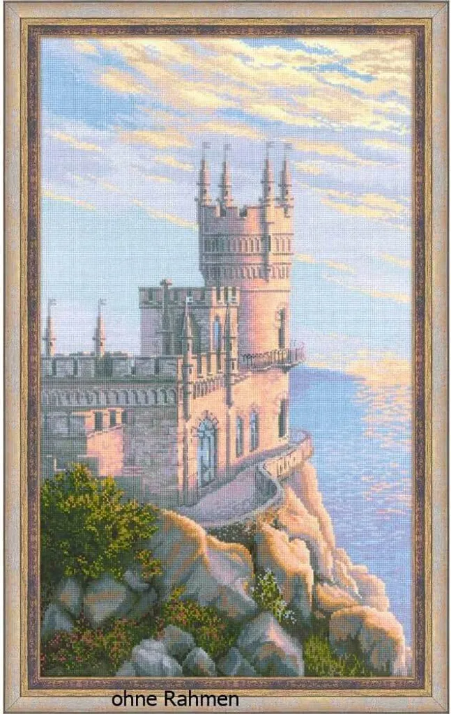 Esclusivo Kit Riolis 1645 Castello Nido della Rondine - Punto Croce