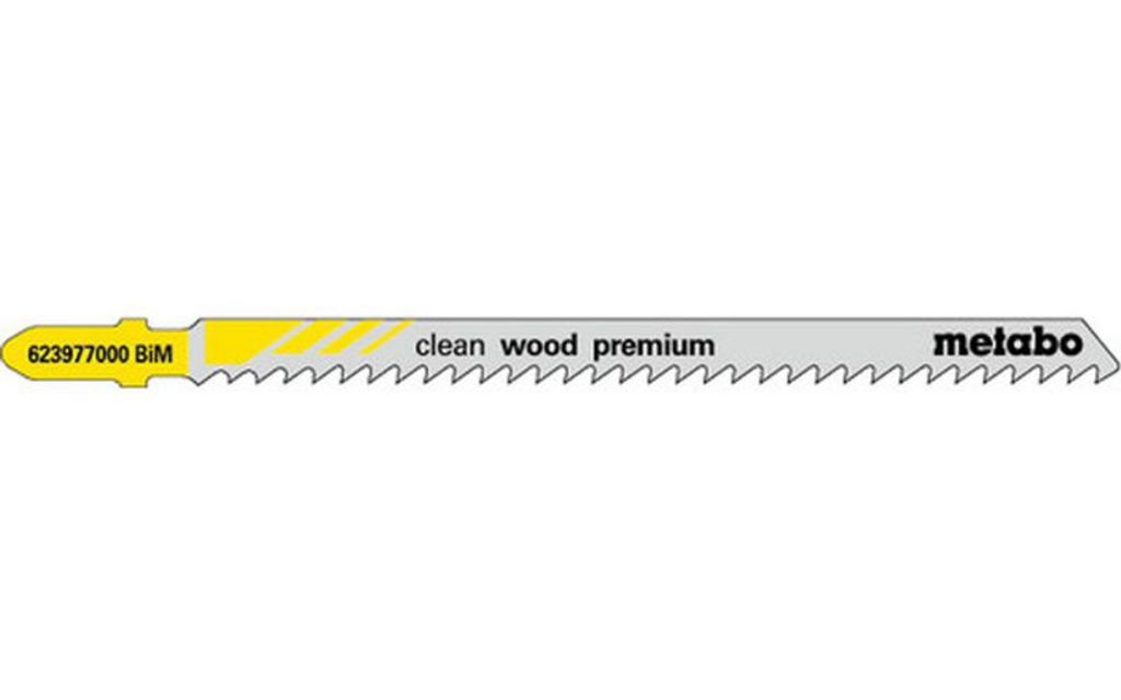 Metabo 5 Stichsägeblätter clean wood premium 105/ 3,0 mm, Produktbild 