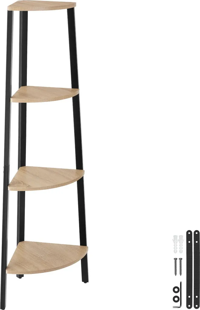 Étagère d’angle Newbridge 34x34x125 cm Chêne Sonoma - Style Industriel