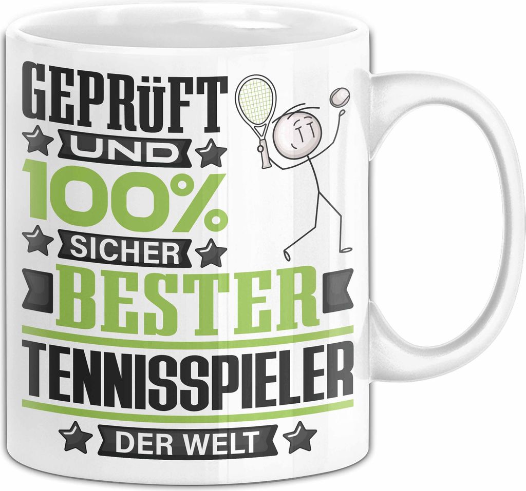 Tennisspieler Geschenk Lustiger Spruch für Tennisspieler Geschenkidee Bester Tennisspieler Der Welt (Weiß)